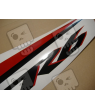 Yamaha YZF-R6 2007 - WHITE/RED VERSION DECALS SET
