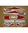 Yamaha YZF-R6 2007 - WHITE/RED VERSION DECALS SET