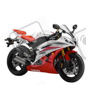 Yamaha YZF-R6 2007 - WHITE/RED VERSION DECALS SET