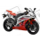 Adhesivo kit YAMAHA YZF-R6 AÑO 2007 BLANCO/ROJO (Producto compatible)