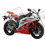 Yamaha YZF-R6 2007 - WHITE/RED VERSION DECALS SET (Compatible Product)
