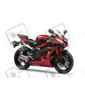 Adhesivo kit YAMAHA YZF-R6 AÑO 2007 ROJO VINO (Producto compatible)