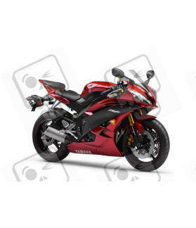 Yamaha YZF-R6 2007 - WINE-RED VERSION DECALS SET (Compatible Product)