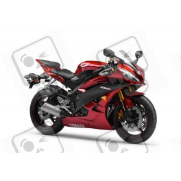 Yamaha YZF-R6 2007 - WINE-RED VERSION DECALS SET