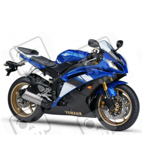 Yamaha YZF-R6 2008 - BLUE VERSION DECALS SET (Compatible Product)