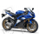 Adhesivo kit YAMAHA YZF-R6 AÑO 2008 AZUL (Producto compatible)