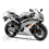 Yamaha YZF-R6 2008 - SILVER VERSION DECALS SET (Compatible Product)