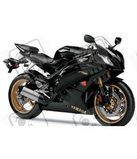 Adhesivo kit YAMAHA YZF-R6 AÑO 2009 NEGRO (Producto compatible)