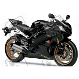Yamaha YZF-R6 2009 - BLACK VERSION DECALS SET