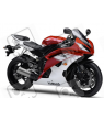 Yamaha YZF-R6 2009 - RED/WHITE VERSION DECALS SET