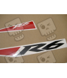 Yamaha YZF-R6 2010 - WHITE VERSION DECALS SET