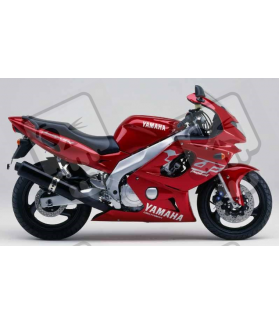 Yamaha YZF 600R 2000 - WINE RED VERSION DECALS SET (Compatible Product)