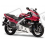 Adhesivo kit YAMAHA YZF 600R AÑO 1998 ROJO/NEGRO/BLANCO (Producto compatible)