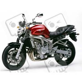 YAMAHA FZ6 2005 - RED VERSION DECALS SET