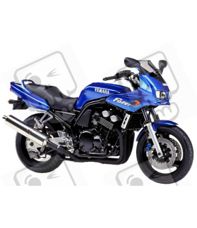 YAMAHA FZS600 FAZER 2001 - BLUE VERSION DECALS SET