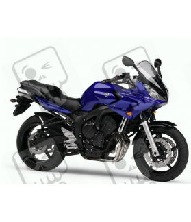 YAMAHA FZ6 FAZER 2006 - BLUE VERSION DECALS SET