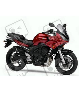 YAMAHA FZ6 FAZER 2006 - RED VERSION DECALS SET (Compatible Product)