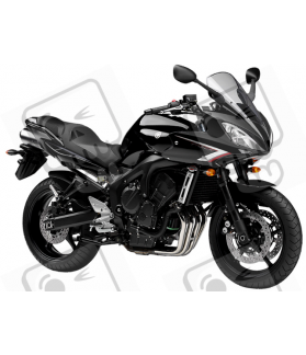 YAMAHA FZ6 FAZER S2 2007 - BLACK VERSION DECALS SET