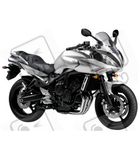 YAMAHA FZ6 FAZER S2 2008 - SILVER VERSION DECALS SET