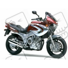 YAMAHA TDM 850 2001 BURGUNDY/SILVER VERSION DECALS SET