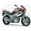 DECALS YAMAHA TDM 850 YEAR 2001 BURGUNDY/SILVER VERSION DECALS SET (Compatible Product)