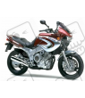 YAMAHA TDM 850 2001 BURGUNDY/SILVER VERSION DECALS SET