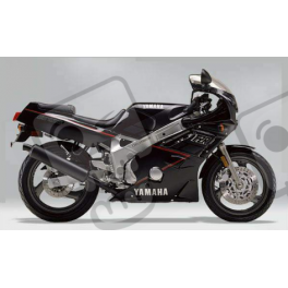 Yamaha FZR 600 1989 - BLACK/GREY VERSION DECALS SET