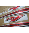 YAMAHA YZF-R1 2009-2012 CUSTOM CHROME RED DECALS SET