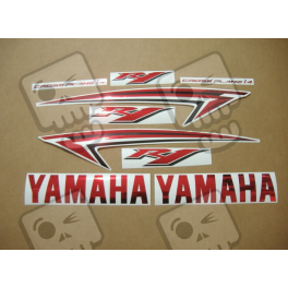 YAMAHA YZF-R1 2009-2012 CUSTOM CHROME RED DECALS SET