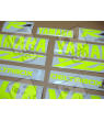YAMAHA YZF-R1 98-01 CUSTOM NEON YELLOW DECALS SET