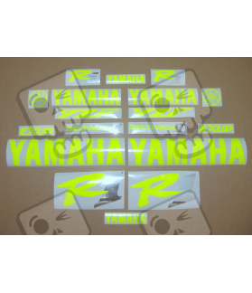 YAMAHA YZF-R1 98-01 CUSTOM NEON YELLOW DECALS SET