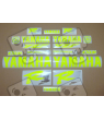 YAMAHA YZF-R1 98-01 CUSTOM NEON YELLOW DECALS SET