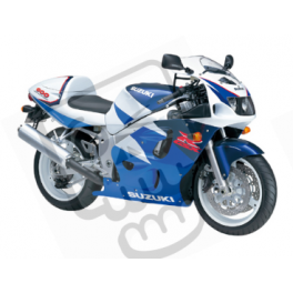 Suzuki GSX-R 600 1997 - WHITE/BLUE VERSION DECALS SET
