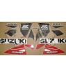 Suzuki GSX-R 600 1998 - RED/BLACK VERSION DECALS SET