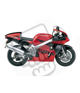 Adhesivo SUZUKI GSX-R 600 AÑO 1998 ROJO/NEGRO (Producto compatible)