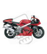 Suzuki GSX-R 600 1998 - RED/BLACK VERSION DECALS SET