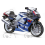 Adhesivo SUZUKI GSX-R 600 AÑO 2000 BLANCO/AZUL (Producto compatible)