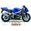 Adhesivo SUZUKI GSX-R 600 AÑO 2001 AZUL/BLACK (Producto compatible)