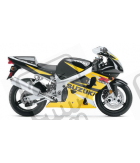 Adhesivo SUZUKI GSX-R 600 AÑO 2002 NEGRO/AMARILLO/PLATA (Producto compatible)