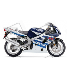 Adhesivo SUZUKI GSX-R 600 AÑO 2003 BLANCO/AZUL (Producto compatible)