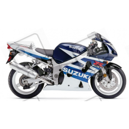 Suzuki GSX-R 600 2003 - WHITE/BLUE VERSION DECALS SET
