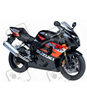 Suzuki GSX-R 600 2004 - BLACK/ORANGE VERSION DECALS SET