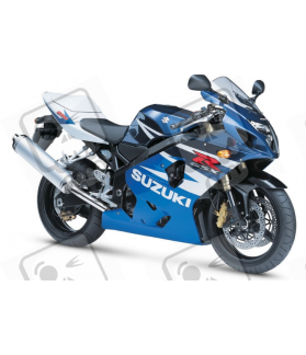 Adhesivo SUZUKI GSX-R 600 AÑO 2004 BLANCO/AZUL (Producto compatible)