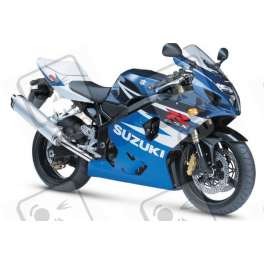 Suzuki GSX-R 600 2004 - WHITE/BLUE VERSION DECALS SET
