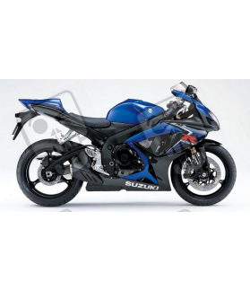 SUZUKI GSX-R 600 2007 - BLUE/BLACK VERSION DECALS SET