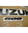 Suzuki GSX-R 600 2008 - ORANGE/SILVER VERSION DECALS SET