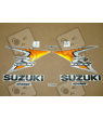 Suzuki GSX-R 600 2008 - ORANGE/SILVER VERSION DECALS SET