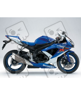 Adhesivo SUZUKI GSX-R 600 AÑO 2008 BLANCO/AZUL (Producto compatible)