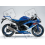 Adhesivo SUZUKI GSX-R 600 AÑO 2008 BLANCO/AZUL (Producto compatible)