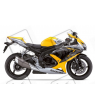 Suzuki GSX-R 600 2008 - YELLOW/SILVER VERSION DECALS SET